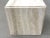 Modern Vintage Italian Modern Travertine Cube Side Table or Pedestal For Sale - Image 3 of 8