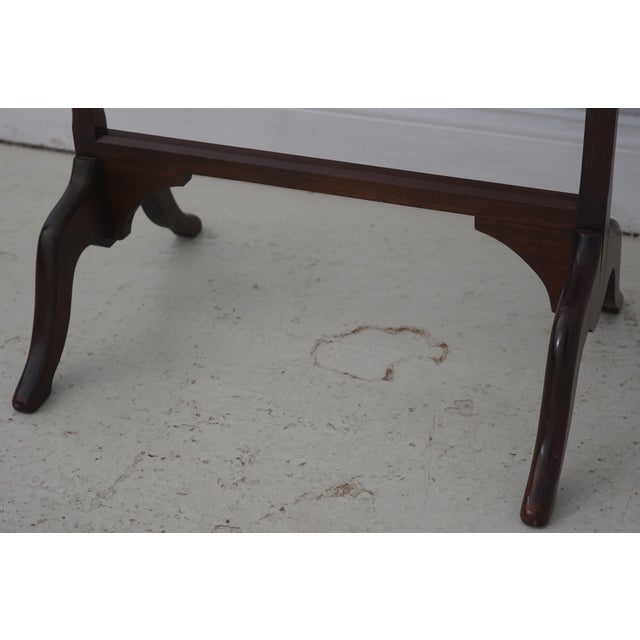 1980s English Regency Style Mahogany Cheval Dressing Mirror For Sale - Image 5 of 11