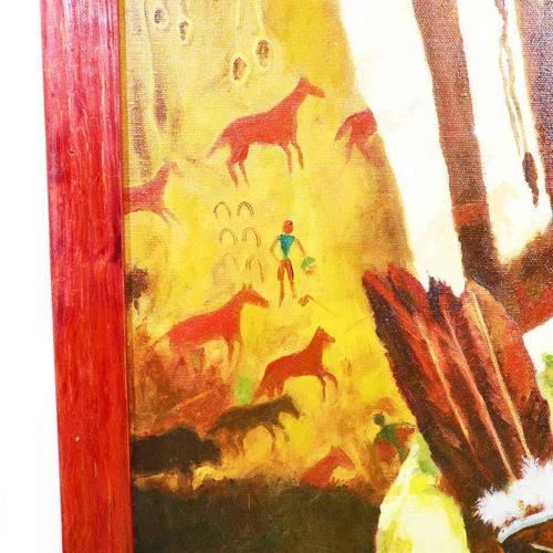 Reinhold, Indian Chief Holy Man of the Blackfeet, 2000s, Oil on Canvas For Sale - Image 7 of 9