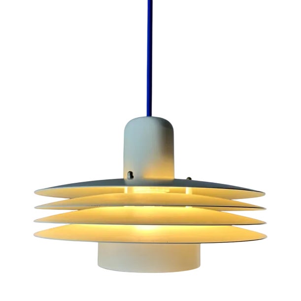 White Model 763 Slatted Lamp from Horn For Sale