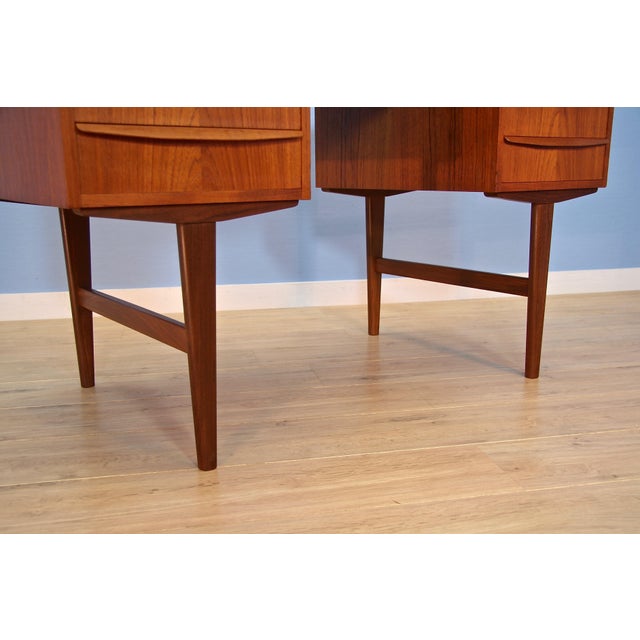 Danish Writing Desk in Teak, 1960s For Sale - Image 12 of 13