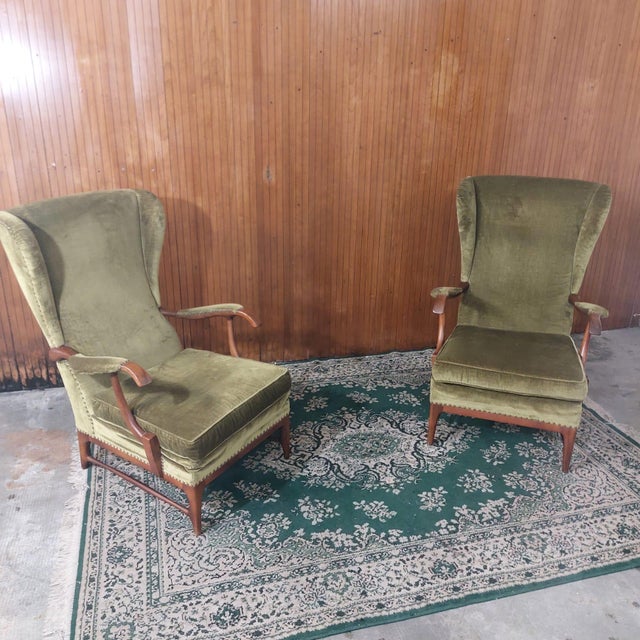 Wood Vintage Lounge Chairs by Paolo Buffa, 1950 For Sale - Image 7 of 8