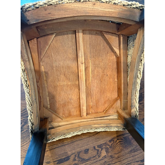 Pair of Handwoven Seagrass Dining Chairs | Organic Modern Coastal Style For Sale - Image 9 of 11