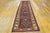 Tribal 1880s Blue Navy Geometric Tribal Antique Nw Rug 3'4" X 14'2" Knotted Wool Carpet For Sale - Image 3 of 9