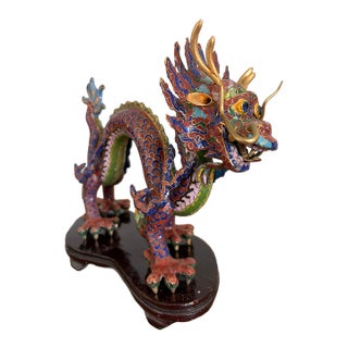 1970s Cloisonne Dragon For Sale