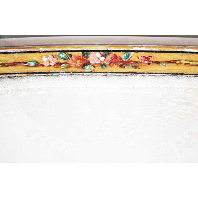 Brown English Edwardian Period Oval Back Settee For Sale - Image 8 of 14