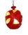 1970s Mid-Century Modern Candy Red "Apple" Pendant Light For Sale - Image 4 of 5