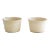 Vintage Cream Texas Clay Planters, Pair For Sale