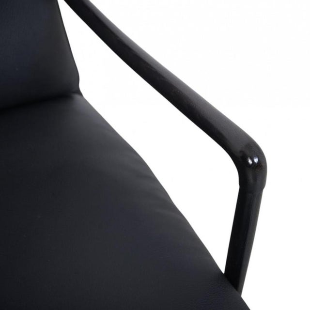 Colonial Chair in Black Lacquered Oak and Black Leather by Ole Wanscher, 2000s For Sale - Image 6 of 17