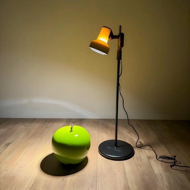 Metal Adjustable Beige Spotlight Floor Lamp, 1970s For Sale - Image 7 of 12