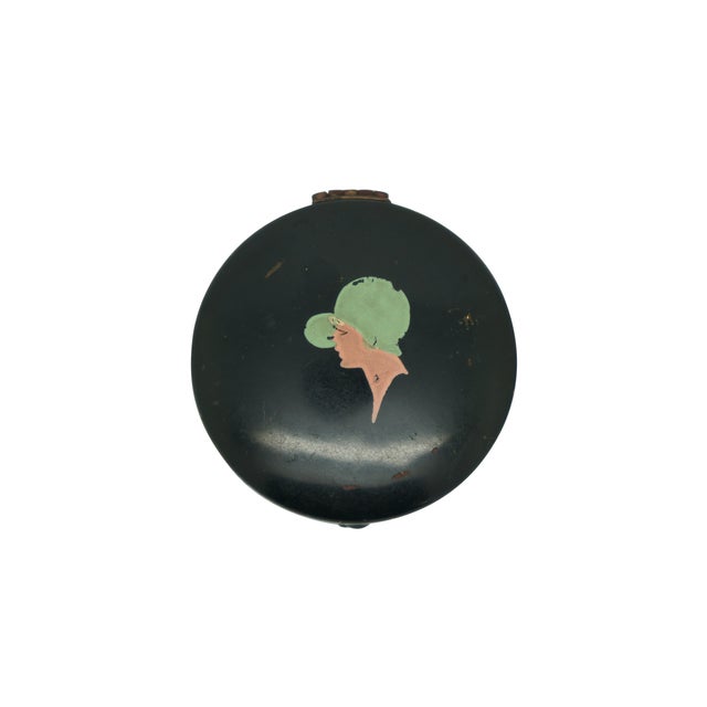 Art Deco 2 Antique Art Deco Celma Company Flapper Rouge Powder Makeup Compacts For Sale - Image 3 of 18