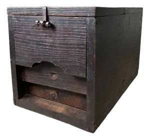 Antique Meiji Era Zenibako Temple Sacrificial Block, Japan