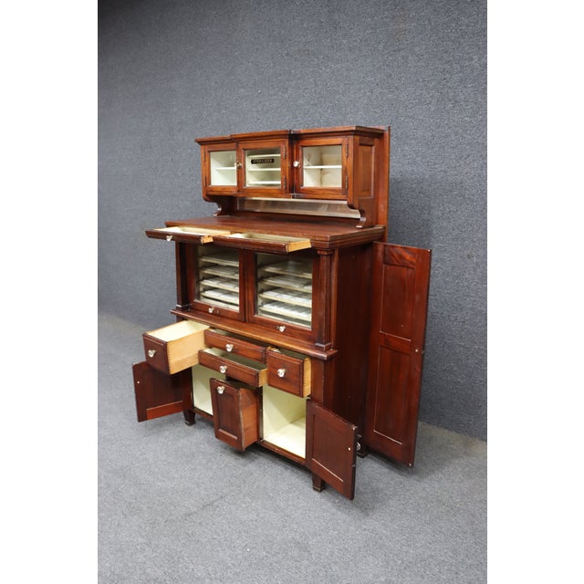 American Dental Co. Mahogany Sterilizer Cabinet For Sale - Image 11 of 15