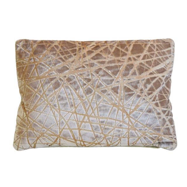 Kravet Designer Kravet Couture Parisio Cut Velvet Feather/Down Pillow 23" X 17" For Sale - Image 4 of 6