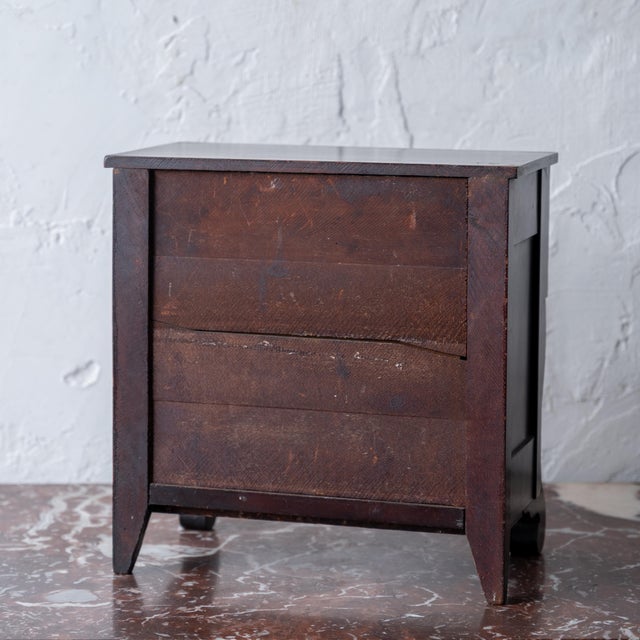 Brown American Empire Salesman Sample Chest of Drawers For Sale - Image 8 of 8
