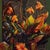 Contemporary Apricity by Lindsey Kustusch | Oil on panel Painting of herons among flowers and foliage For Sale - Image 3 of 4
