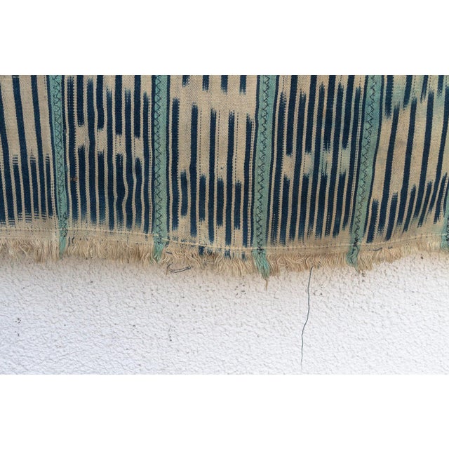 African Vintage Baoule African "Yamoussaukro" Ikat Throw For Sale - Image 3 of 6
