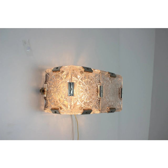 Mid-Century Modern Wall Lamp from Kamenický Šenov, 1970s For Sale - Image 9 of 14
