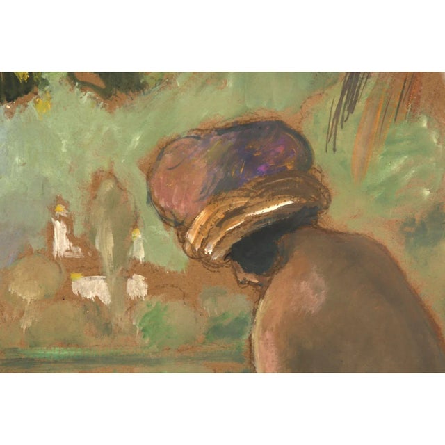 Camel Georges Henri Manzana Pissarro Les Baigneuses Oil on Board Artwork For Sale - Image 8 of 9