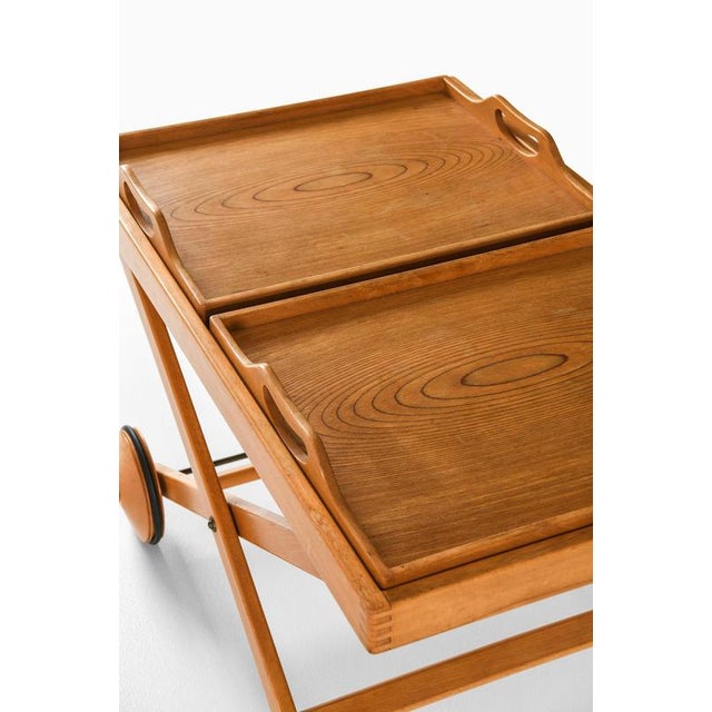 1950s Scandinavian Modern Trolley in Beech attributed to Tapio Wirkkala & Aulis Leinonen, 1950s For Sale - Image 5 of 7