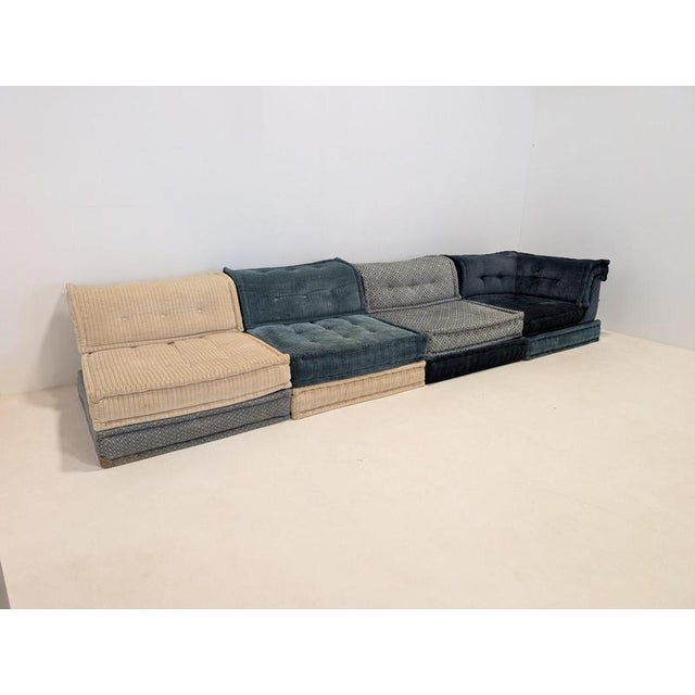 Blue Mah Jong Sofa from Roche Bobois, Set of 4 For Sale - Image 8 of 13