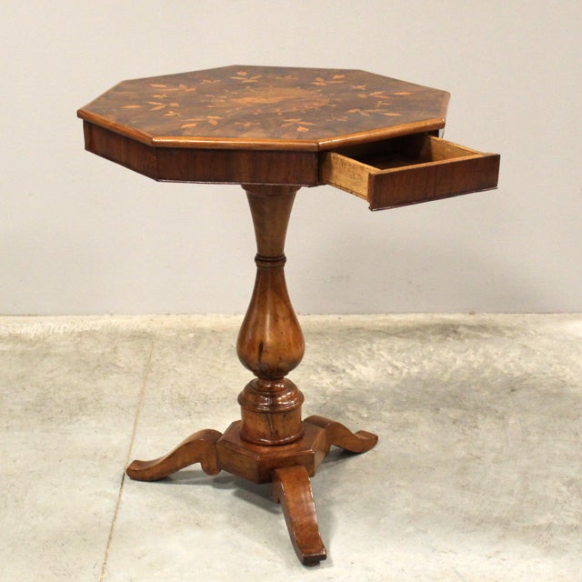 Italian Charles X Walnut Coffee Table, 19th Century For Sale - Image 5 of 10