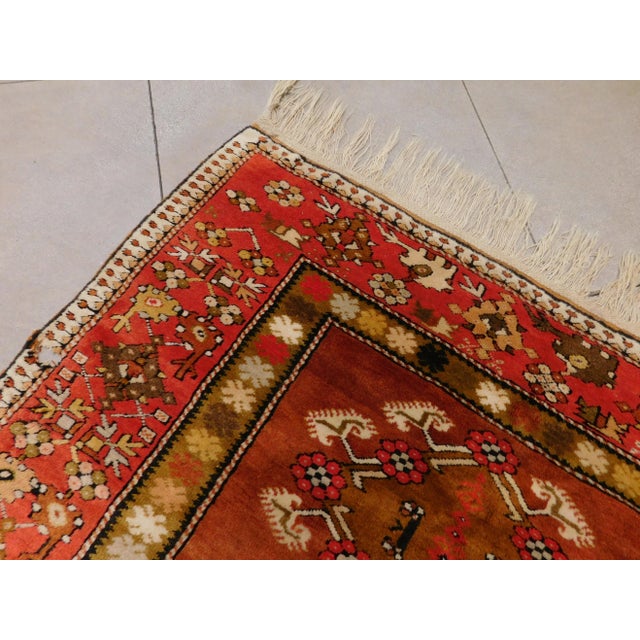 Vintage Turkish Wool Rug. 4'8"x 7'4" For Sale - Image 9 of 13
