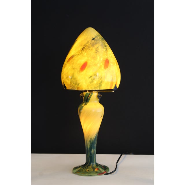 Late 20th Century Art Nouveau Hand Blown Art Glass. For Sale - Image 4 of 10