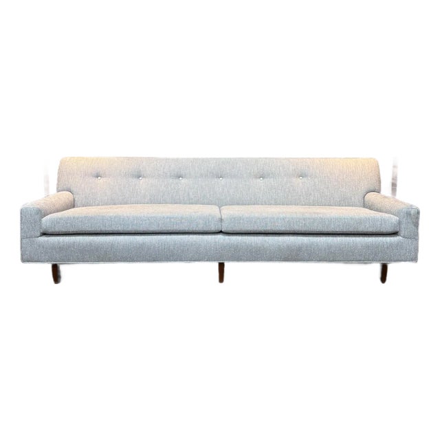 1960s Mid-Century Modern Sofa, Newly Upholstered For Sale