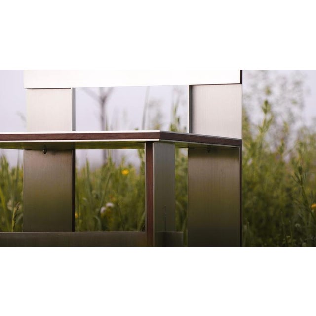 Soft Futurism Sandwich Chair in Walnut and Aluminum by Filippo Andrighetto For Sale - Image 13 of 16