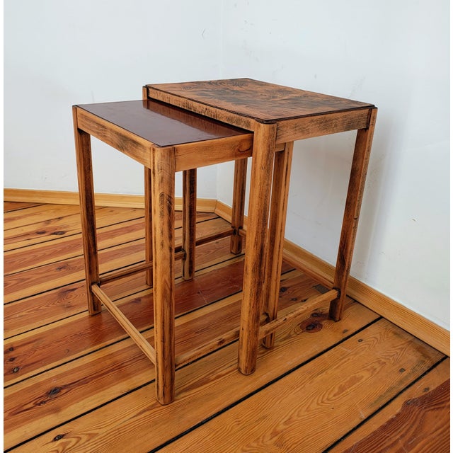 Wood Flowerbed Bench from Thonet, Czechoslovakia, 1960s, Set of 3 For Sale - Image 7 of 15