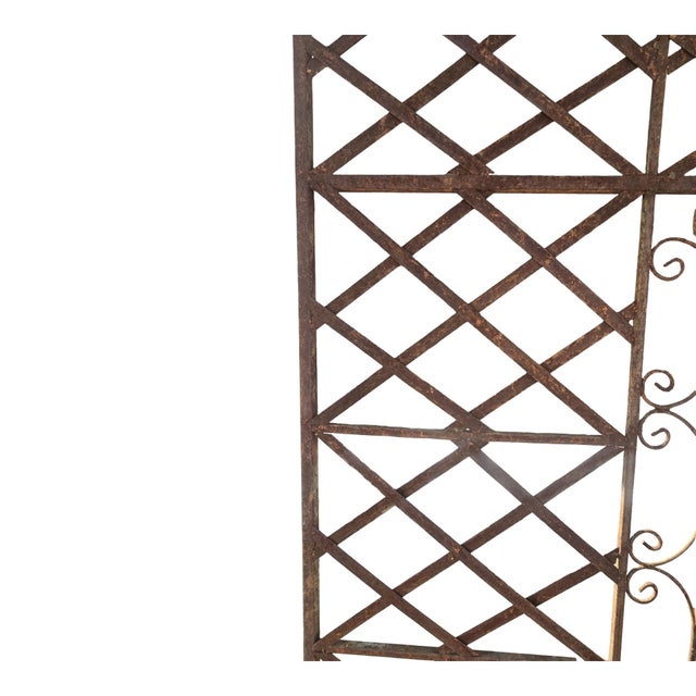 Mid-Century Modern Wrought Iron Loggia Panels (2) For Sale - Image 3 of 12
