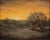 Winter Twilight by Michael DeVore | Oil on board Landscape with a tree at sunset. For Sale