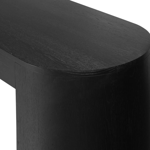 Four Hands Pilar Desk, Brushed Ebony Oak Veneer For Sale - Image 10 of 12