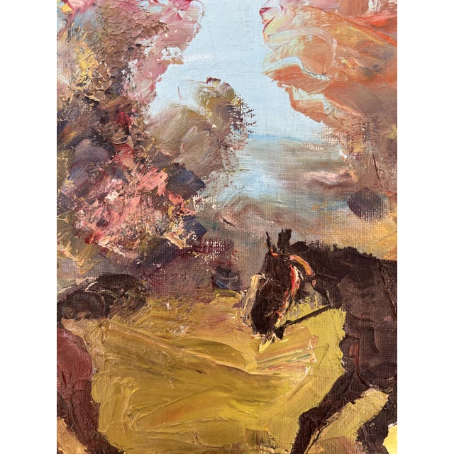 Frank, Cavaliers en balade, Oil on Canvas For Sale - Image 5 of 11