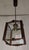 Vintage Handmade Ceiling Lamp with Beechwood Frame and Patterned Glass Panes, 1980s For Sale - Image 6 of 8
