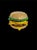 21c Judith Leiber Cheese hamBurger Crystal Gold Minaudiere Evening Clutch Shoulder Bag For Sale - Image 13 of 16