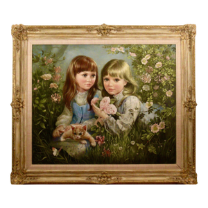 Brenda Burke Sisters C. 1990 Painting