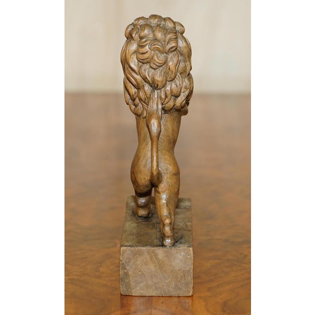 19th Century Hand Carved Royal Armorial Lion from Coat of Arms Crest For Sale - Image 13 of 14