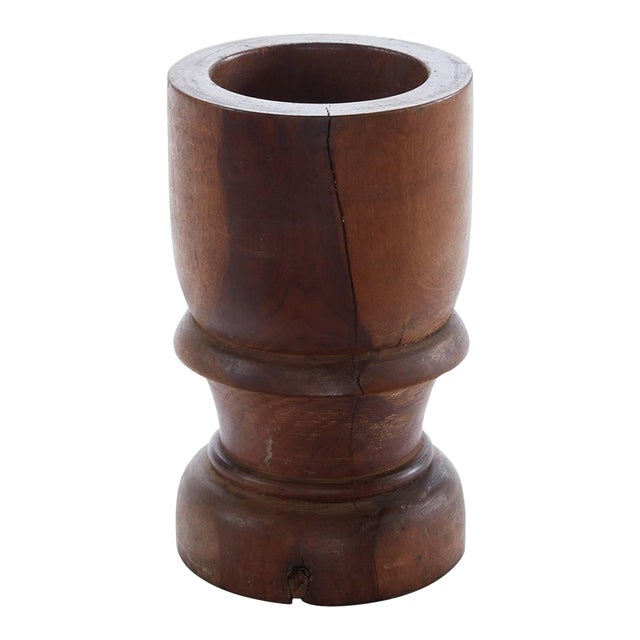 Early 20th Century Wooden Mortar from Argentina For Sale