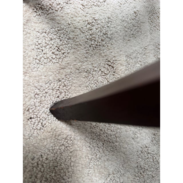 Brown Pair of Mahogany Nesting Tables With Curved X-Form Base, Transitional Style For Sale - Image 8 of 9