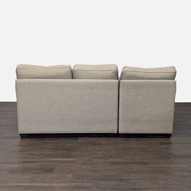 2010s Ethan Allen Bennett Beige Sectional Sofa With Left Chaise For Sale - Image 5 of 10