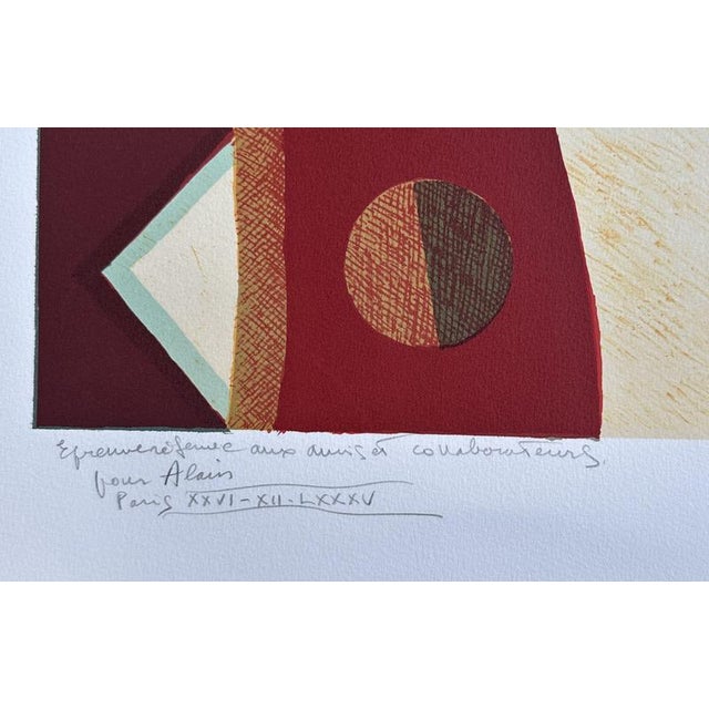 Max Papart, The Trapezist, 1985, Original Lithograph For Sale - Image 5 of 7