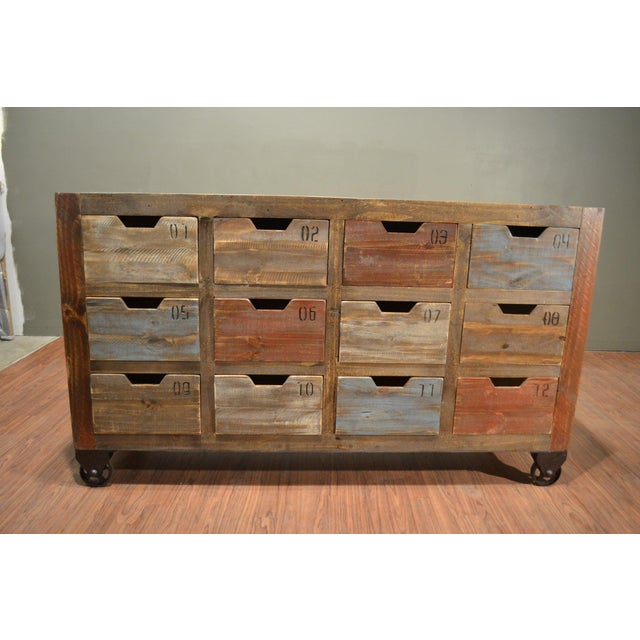 Bayshore 12 Drawer Countdown Console / Dresser 60"- Multi Color For Sale In Chicago - Image 6 of 10