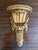 An exceptional pair of Italian neoclassical wall sconce shelves by Borghese, richly carved with foliate swags, fluted...