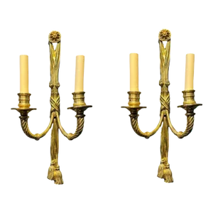 1920's Caldwell Gild Bronze Sconces - a Pair