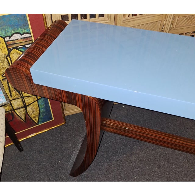 1970s Mid Century Modern Signed Decca Console Table For Sale - Image 12 of 16