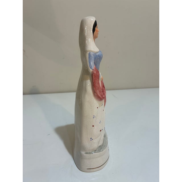 Ceramic Vintage English Staffordshire 'Miss Nightingale' Nurse Figurine For Sale - Image 7 of 8