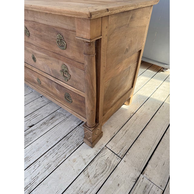 18th Century French Empire Solid Walnut Bleached Chest of Drawer / Commodes For Sale - Image 12 of 12