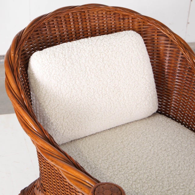 Rattan Living Room Set, 1970s, Set of 3 For Sale - Image 3 of 18